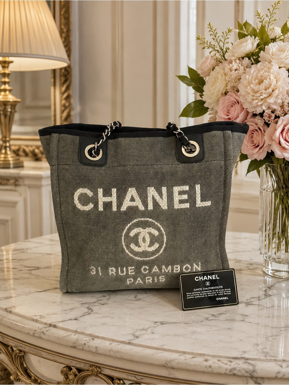 CHANEL Mini Deauville “31 Rue Cambon Paris”Tote bag 🌟 - Picture 3 of 17